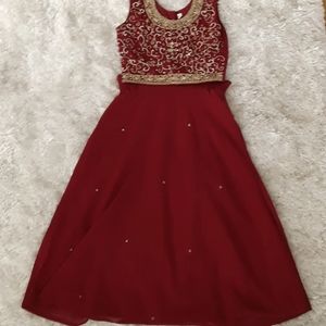 Stunning girls red lehenga